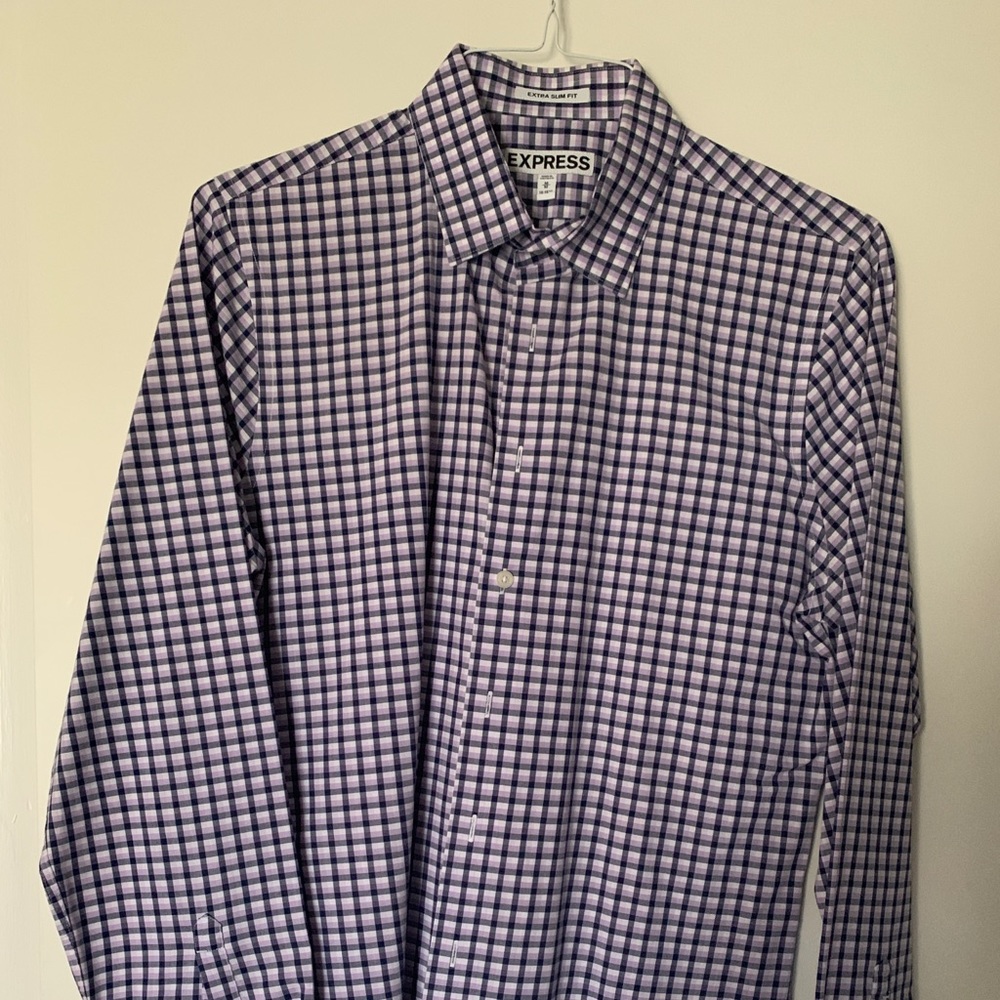 Express mens dress shirt extra slim fit M